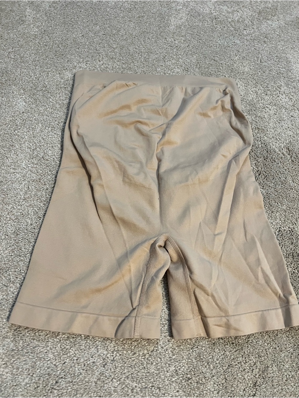 Motherhood Maternity High-Waist Shaping Shorts - Beige